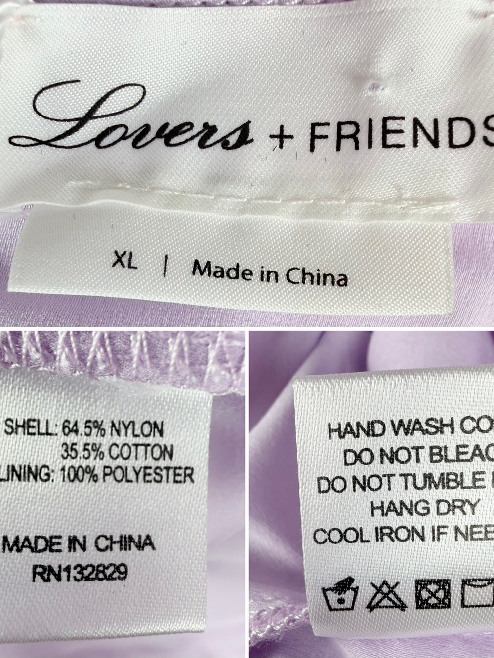 Lovers + Friends NWT Lilac Lace Feather-Trim Slip Dress Size XL - Picture 11 of 16